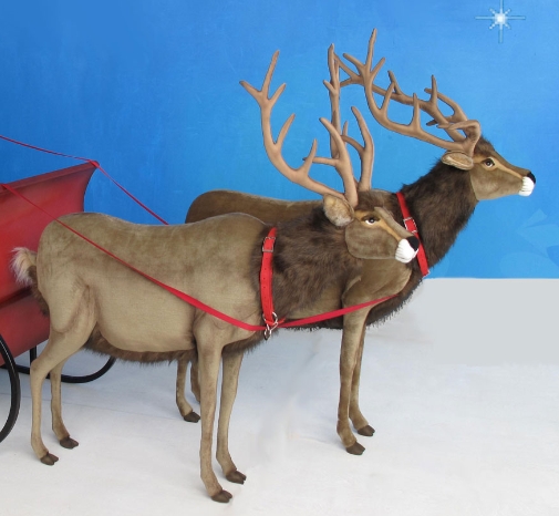 how much reindeer are on santaʼs sleigh