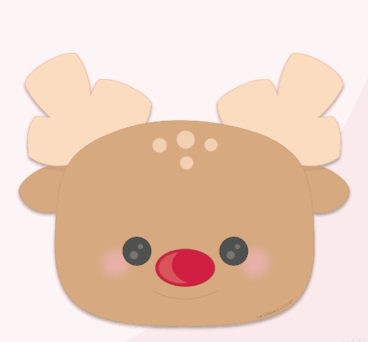 cute rudolph clipart