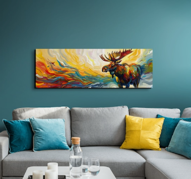 Bringing Abstract Moose Art into Your Space