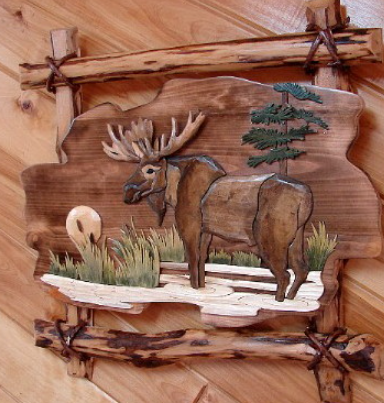 Decorating with Wooden Moose Sculptures