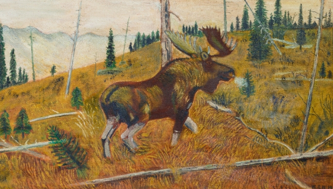 Different Styles of Moose Art