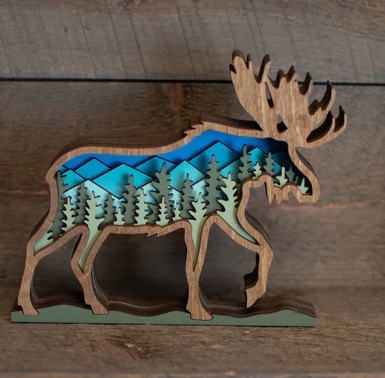 Embrace Nature with Resin Moose Head Wall Art