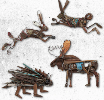 Exploring Moose Themes in Metal Art