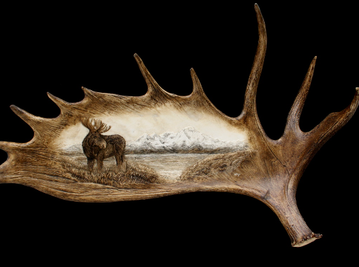 Exploring the Art of Carved Moose Antlers