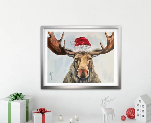 Exploring the Charm of Christmas Moose Painting