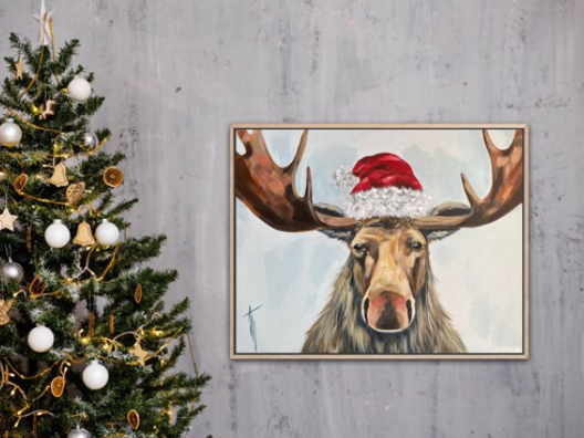 Finding the Perfect Christmas Moose Art
