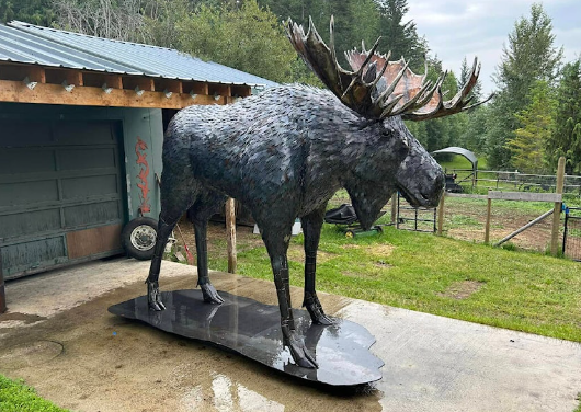 Moose Metal Sculpture