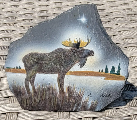 Moose Painted Rock