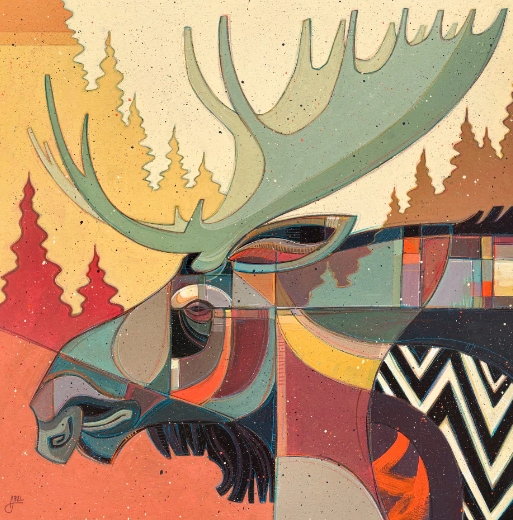 Moose art prints