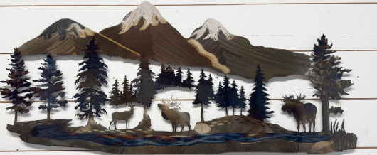 Showcasing Moose Metal Art in Your Home