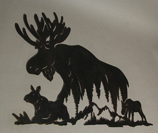 Styles and Options for Moose Silhouette Art