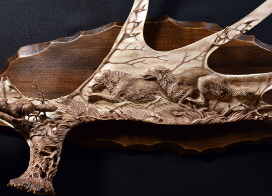 Techniques Used in Moose Antler Art