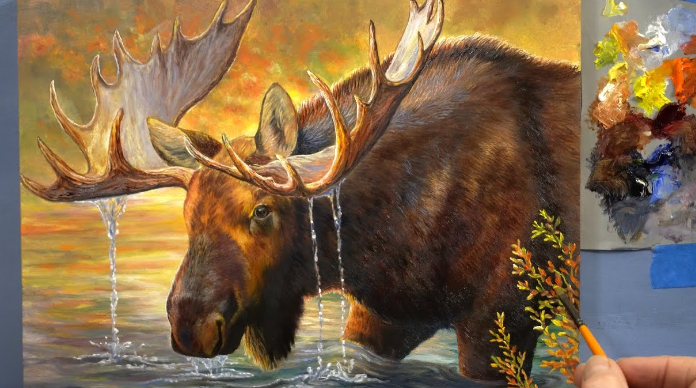 Techniques and Styles in Bull Moose Painting