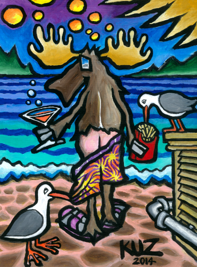 Techniques and Styles in Cosmic Moose Art