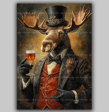 Techniques and Styles in Moose Head Painting