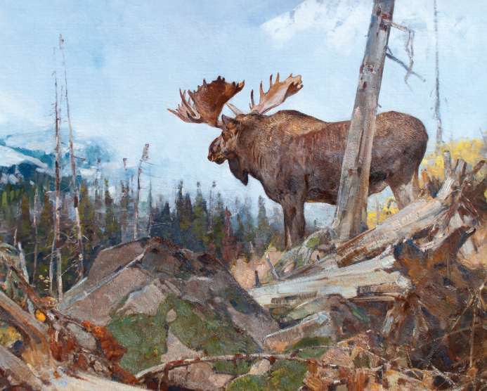 Techniques for Capturing Moose in Oil Paint