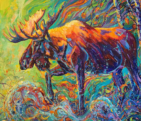 Techniques in Moose Abstract Painting