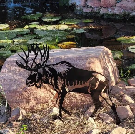 The Allure of Metal Moose Yard Art