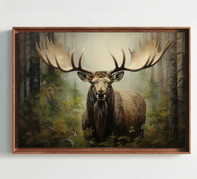 The Allure of Moose Canvas Art