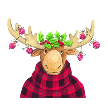 The Appeal of Moose in Holiday Art