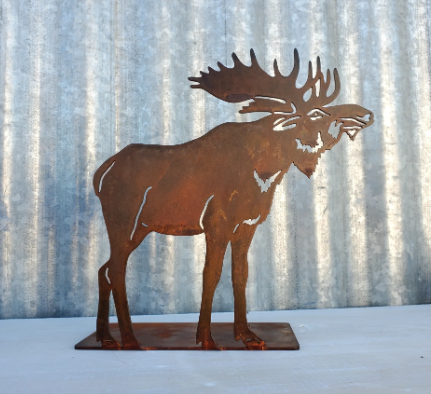 The Charm of Moose Metal Art