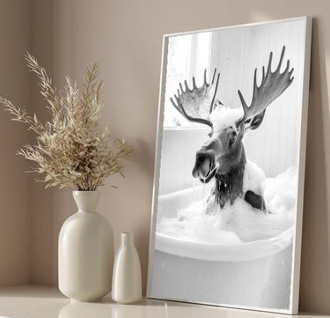 The Inspiration Behind Moose in Bathtub Art