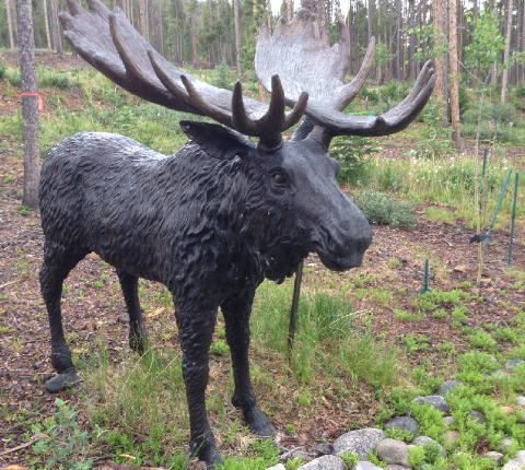 Where to Display Moose Metal Sculptures