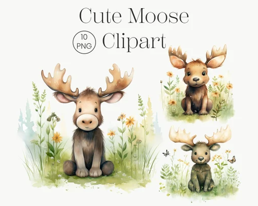 Where to Find Cute Moose Art