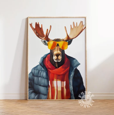 Where to Find Funny Moose Art