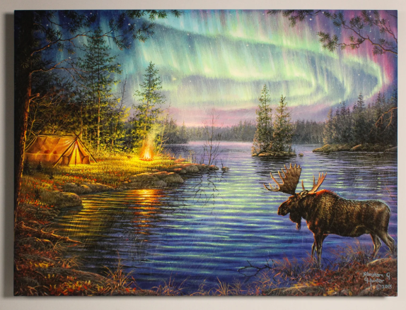 Where to Use LED Moose Canvas Art