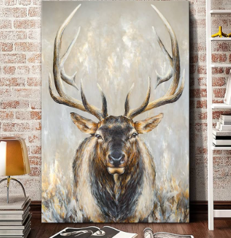 abstract moose art