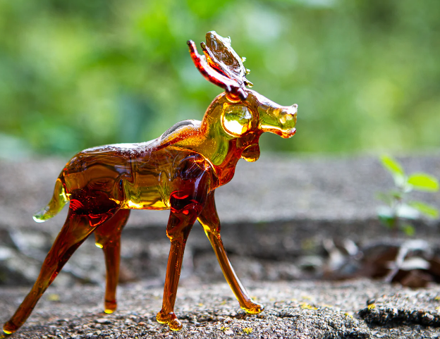 blown glass moose