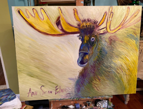 elmer the moose wall art