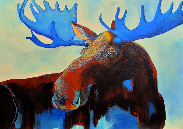 modern moose art