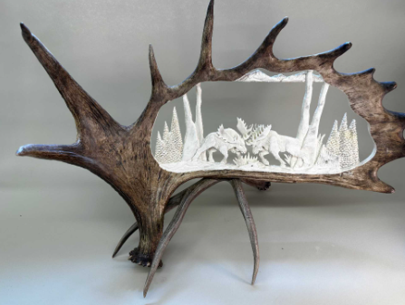 moose antlers art