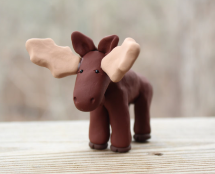 moose clay sculpture