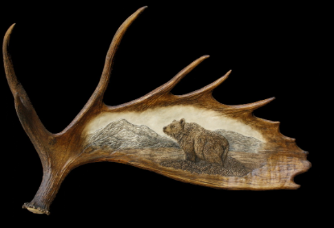 moose horn art