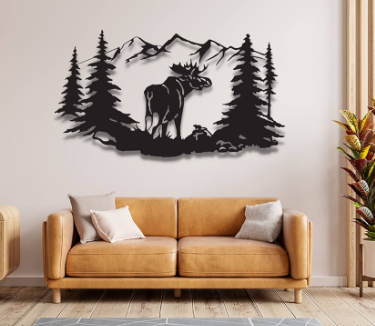 moose metal art