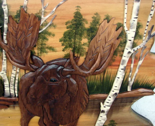 moose on canvas