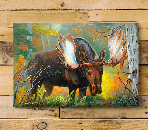 moose on canvas