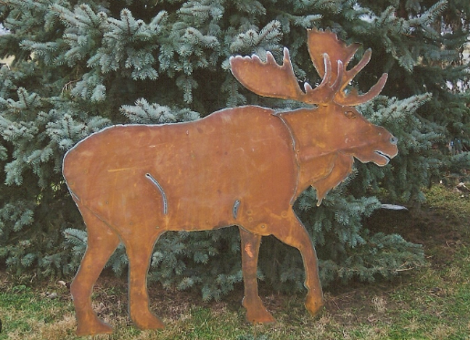metal moose silhouette