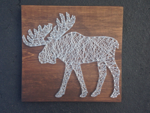 moose string art