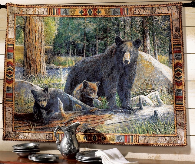 moose tapestry wall hanging