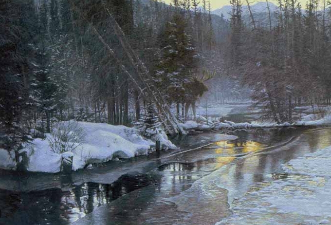 robert bateman moose painting2