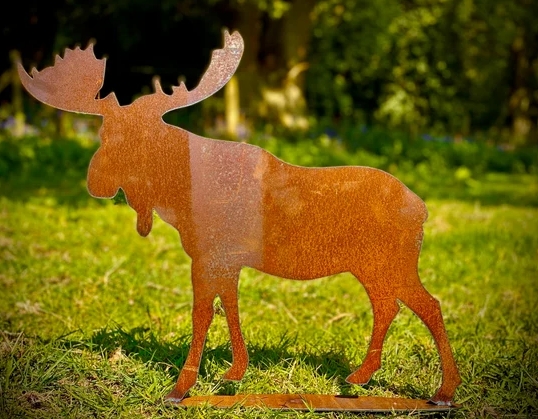 steel moose sculpture