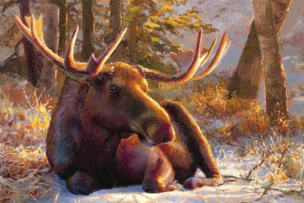 the painted moose