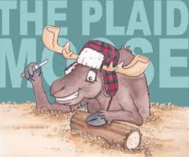 the plaid moose carving studio