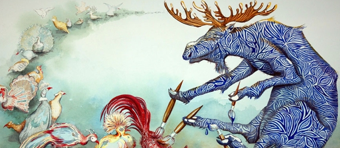 watercolor moose painting2