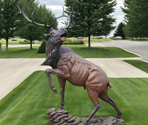 Life Size Bronze Stag Statue