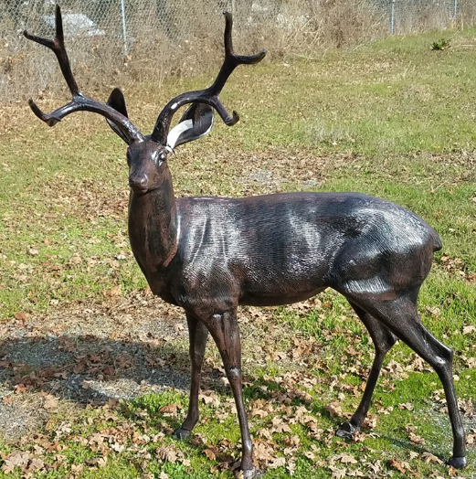 Life Size Bronze Stag Statue